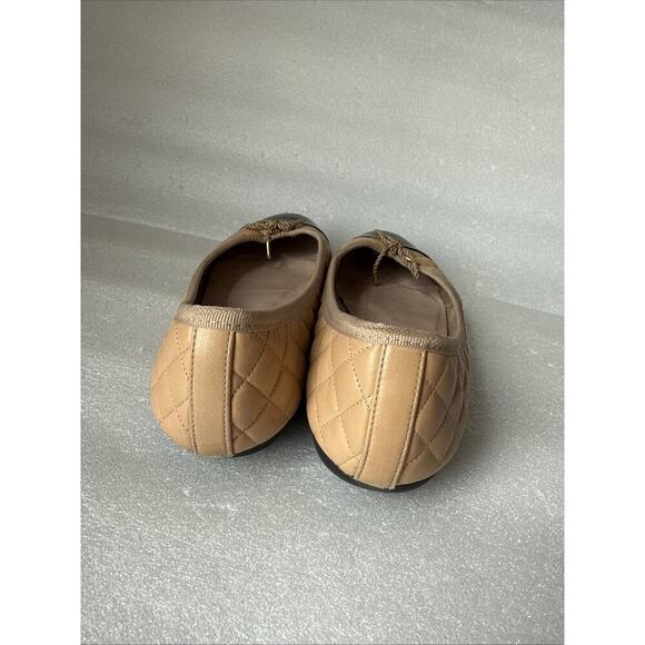 PAUL MAYER Womens Nude Tan Titou Cap Toe Block Heel Slip On Leather Flats 8.5B - Picture 13 of 14